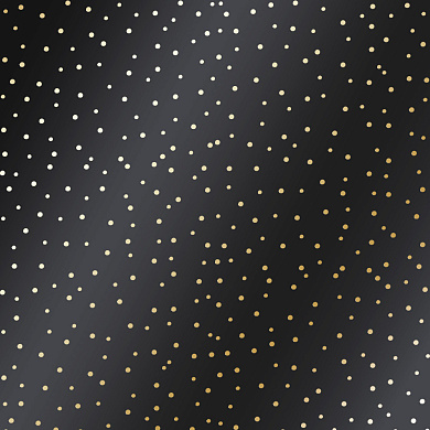 лист односторонней бумаги с фольгированием, дизайн golden drops black, 30,5см х 30,5 см