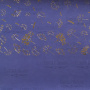 Skóra PU do oprawiania ze złotym wzorem Golden Dill Lavender, 50cm x 25cm 