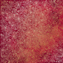 Blatt aus einseitigem Papier mit Goldfolienprägung, Muster Goldener Weihnachtsstern Burgund Aquarell, 30,5 x 30,5 cm