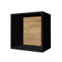 Shelf 400mm x 400mm x 250mm, Black body, Back Panel MDF - 5