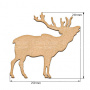  Art board Deer 25х23 cm - 0