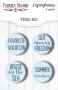 Set of 4pcs flair buttons for scrabooking Memories of the sea EN #463