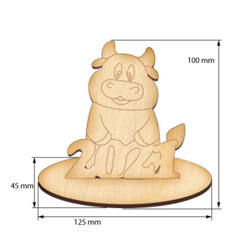 Blank for decoration #341 "The bull 2021" - 2