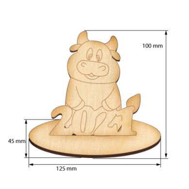 Blank for decoration #341 "The bull 2021" - 2