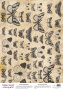 Деко веллум (лист кальки с рисунком) Vintage Butterflies, А3 (29,7см х 42см)