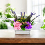 Seifenblumen-Bouquet „Lavendel-Inspiration“, 150 x 150 x 200 mm