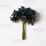 Set of decorative sprigs Dark blue 12pcs