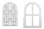 3D-чипборд Дверь с завитками 10х15 см #577