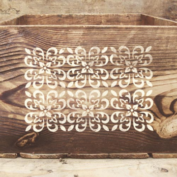 Stencil for crafts 15x20cm "Baroque style mini background" #317 - 2 Stencil for crafts 15x20cm "Baroque style mini background" #317 - 2