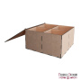 Gift Box of 4 sections with hinged lid, DIY kit #286 - 5