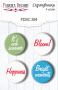 Set of 4pcs flair buttons for scrabooking Summer mood EN #394