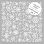 Ацетатный лист с белым узором White Snowflakes 30,5х30,5 см