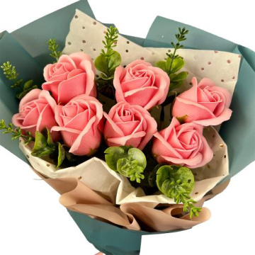 Bouquet of 7 soft pink roses “Princess” - 2 Bouquet of 7 soft pink roses “Princess” - 2