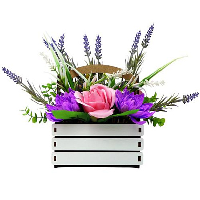 soap flower bouquet “lavender inspiration”, 150 x 150 x 200 mm