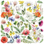 Double-sided scrapbooking paper set Summer meadow 8"x8" 10 sheets - 11