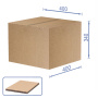 Cardboard box for packaging, 10 pcs set, 5 layers, brown, 400 x 400 x 340 mm - 0