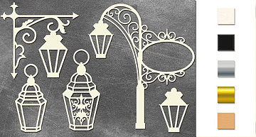 Spanplatten-Set "Taschenlampen" #065
