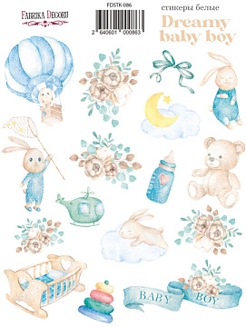 Kit of stickers Dreamy baby boy #086