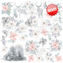 Double-sided scrapbooking paper set  "Winter melody" 8”x8”  - 10