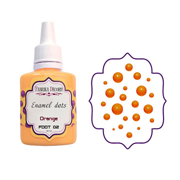 Liquid enamel dots color Orange 30 ml