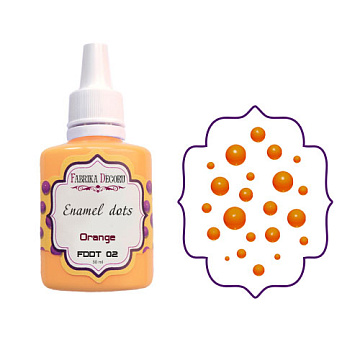 Flüssige Emailpunkte Farbe Orange 30 ml