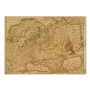 Zestaw jednostronnego kraftowego papieru do scrapbookingu Maps of the seas and continents 42x29,7 cm, 10 arkuszy 