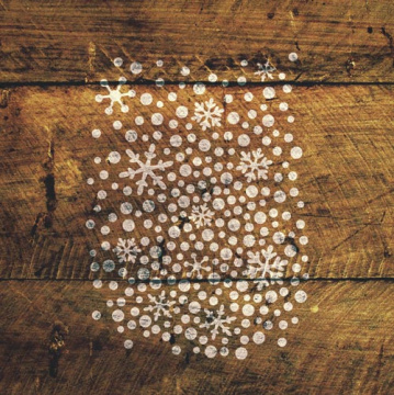 Stencil for crafts 15x20cm "Snow background" #193 - 2