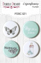 Set of 4pcs flair buttons for scrabooking #021
