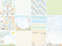 Double-sided scrapbooking paper set Funny fox boy 8"x8", 10 sheets - 0
