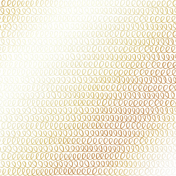 Arkusz papieru jednostronnego wytłaczanego złotą folią, wzór  Złote Pętle, Białe, 30,5x30,5cm 