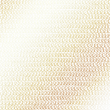 Sheet of single-sided paper with gold foil embossing, pattern Golden Loops White, 12"x12"