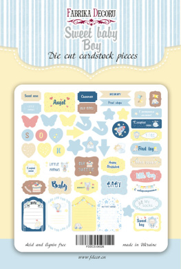 Набор высечек, коллекция Sweet baby boy-1, 50 шт - 2 Набор высечек, коллекция Sweet baby boy-1, 50 шт - 2
