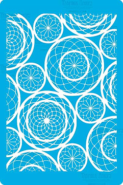 Stencil for crafts 15x20cm "Knitted mandalas" #308