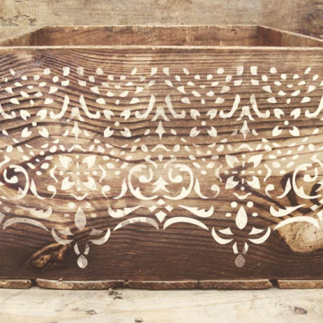 Stencil reusable, 15x20cm "border Lace", #346 - 2 Stencil reusable, 15x20cm "border Lace", #346 - 2