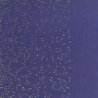 Отрез кожзама с тиснением золотой фольгой, дизайн Golden Mini Drops Lavender, 50см х 25см
