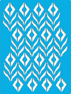 трафарет многоразовый, 15 см x 20 см,  бохо ромбы, #443 фабрика декору