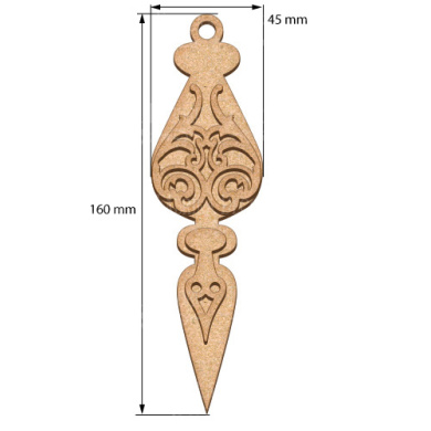 Blank for decoration New year tree toy 59, #492 - 2