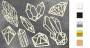 Chipboard embellishments set, Crystals #592