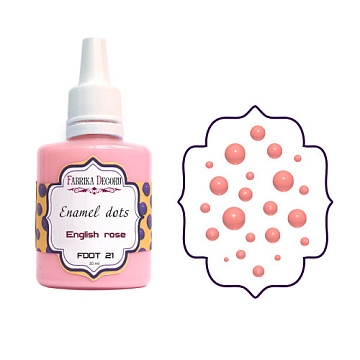 Liquid enamel dots English rose 30 ml