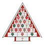 Advent calendar Christmas tree for 25 days with stickers numbers, DIY kit - 2