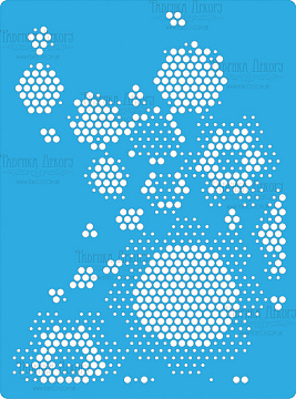 Bastelschablone 15x20cm "Hive" #132