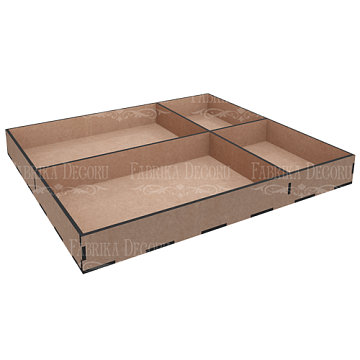 Mix box-Organizer 4 cells, 25х30x3,3sm