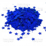 Sequins Stars, bright blue metallic, #117 - 0