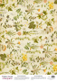 Arkusz kalki z nadrukiem, Deco Vellum, format A3 (11,7" х 16,5"), "Botany summer Mlecze"