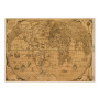 Zestaw jednostronnego kraftowego papieru do scrapbookingu Maps of the seas and continents 42x29,7 cm, 10 arkuszy 