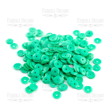 Sequins Round rosettes, aquamarine, #235 - 2 Sequins Round rosettes, aquamarine, #235 - 2