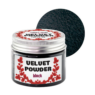 Velvet powder, color black, 50 ml