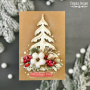 Набор для создания 5-и Рождественских открыток "Sweet Christmas" 10см х 15см с уроками от Светланы Ковтун, крафт