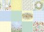 Double-sided scrapbooking paper set Summer meadow 12”x12", 10 sheets - 0