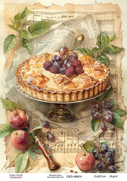Decoupage-Karte #0674, 21x29,7 cm